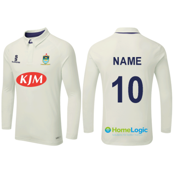 Wherwell CC - Ergo Long Sleeve Cricket Shirt Navy