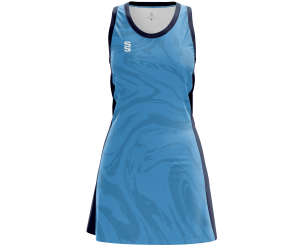 Fast Track Netball Sky Navy Black Dress Design 